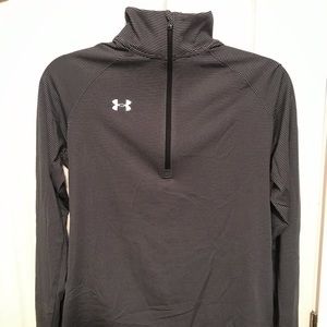 Under armour striped dri-fit half zip